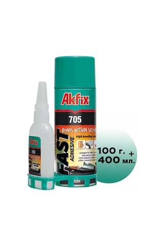 Akfix Akfix 705 100 Gr. + 400 Ml Yapıştırma Seti 241508114