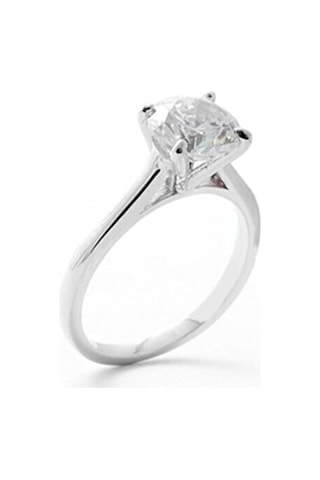 Celikchi Swarovski Taş Kare Model Tektaş Yüzük