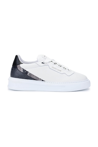Roberto Cavalli Erkek Hakiki Deri Beyaz Sneakers & Spor Ayakkabı 780 27777 Erk Ayk Y25 Bıanco Beyaz