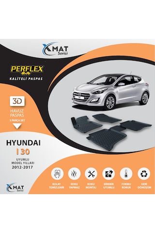 Perflex Paspas 3D Havuzlu X-Mat I30 2012-2017