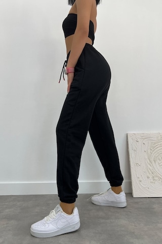 Blackjack Giyim Unısex Slim Fit Jogger Eşofman Altı Kömürr
