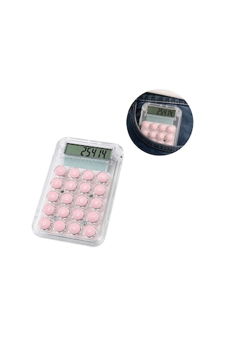 Pm-25414 Pembe Mini Hesap Makinesi Belirtilmemis