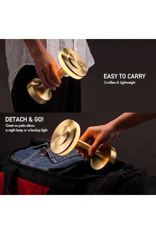 Kangvka Taşınabilir Dokunmatik Led Masa Lambası - 3 Parlaklık Seviyesi, 48 Saat Pil Süresi, Şarj Edilebilir, Yumuşak Beyaz Işık 3000k Rose Gold