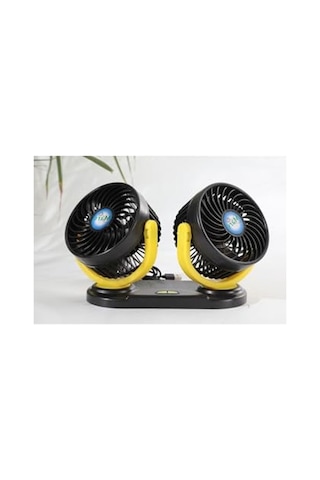 12 Volt Dc Usb Girişli Masaüstü Vantilatör, 2'li Set