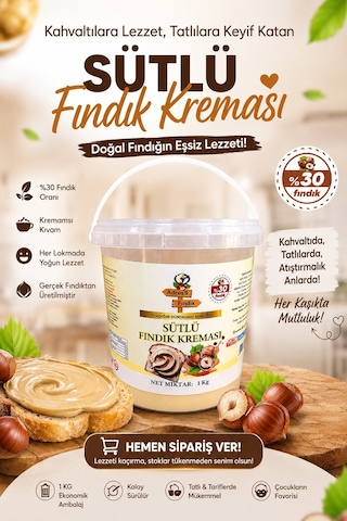 Sütlü Fındık Kreması 1 KG