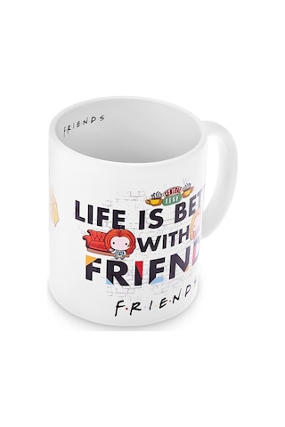 Karaca Friends Real World Beyaz Kupa 320 Ml Beyaz