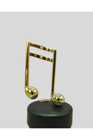 Altın Nota Temalı Müzik Kutusu Müzikli Hediyelik