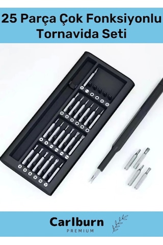 Özel Üretim Dayanıklı Mıknatıslı Laptop Gözlük Saat Mini Plastik Kutulu 25 Parça Tornavida Seti