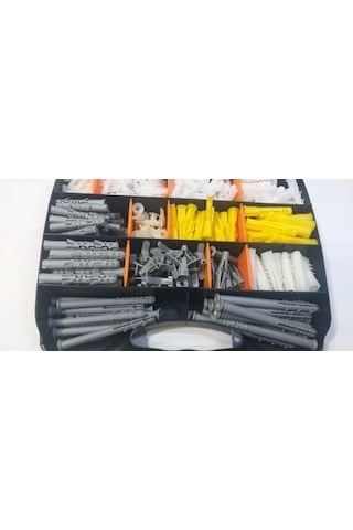 345 Parça Dübel Seti Beton Duvar Alçıpan Için