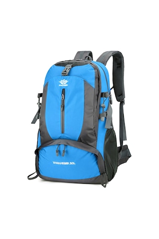 Jeehugo 50l Dağcılık Sirt Çantası - Su Geçirmez Nylon, Çok Bölmeli, Ağırlığı 0.76kg, Spor Ve Seyahat İçin Mavi Yeşil