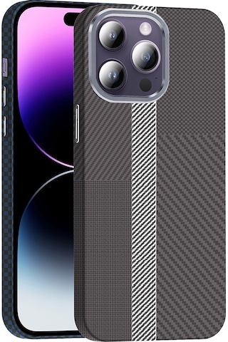Teleplus Apple Uyumlu iPhone 14 Pro Max Kılıf M-safe Karbon Fiber Tasarım Gross Kapak