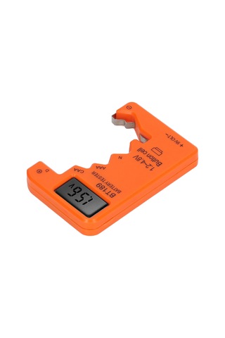 Vkemall Bt189 Turuncu Pil Test Cihazı - Aa/aaa/c/d/n/9v/6f22 Ve 1.5v/3v Düğme Pilleri İçin Akıllı Kapasite Ve Voltaj Testeri