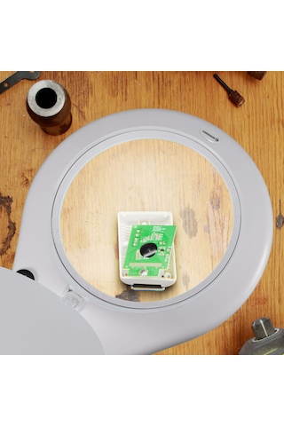 Bresser Masa Kelepçeli Led Büyüteç 2x Büyütme 175 MM