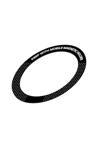 Go Des Gd-g026 Halo Serisi Çiftli Metal M-safe Halkası Siyah
