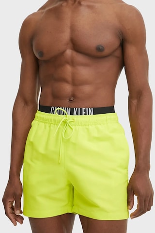 Calvin Klein Erkek Mayo Short Km0km01093 Lrf Sarı Sarı