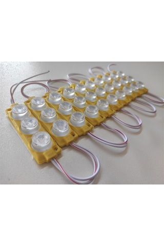 Replax Carub Camlı Parmak Led Lamba Amber 12 Volt Su Geçirmez 10'lu 3m