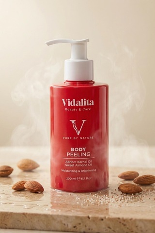 2 Adet Doğal Vücut Peelingi Kayısı Çekirdeği & Tatlı Badem Yağı 200 Ml