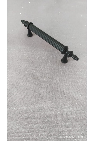 Sehrimanoglu 96mm Osmanlı Kulp Mat Siyah Çekmece Dolap Kulpu