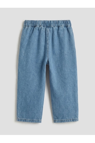 Lc Waikiki Mavi Nakışlı Kız Bebek Jean Gömlek Ve Jean Pantolon