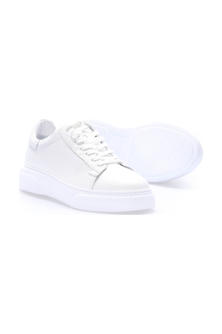 Fast Step Hakiki Deri Erkek Casual Ayakkabı 401ma777 Beyaz