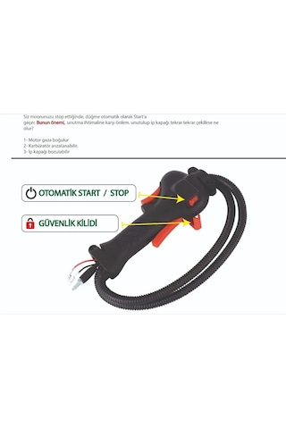 Çin Malı Sırt Tırpan Motorları Tetik Tertibatı/kabze Yeni Dizayn