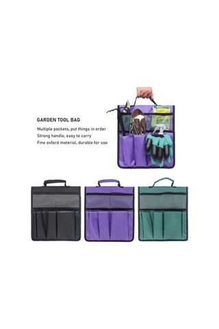 Pazly Bahçe Alet Çantası Taşınabilir Büyük Kapasiteli Pratik Bahçecilik Poşeti Alet Kutusu