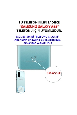 Samsung Galaxy A55 Uyumlu Mor Papatyalar Sulu Boya Baskılı Silikon Kılıf