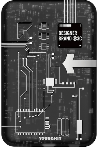 Youngkit Tech Serisi 15 W 5000 mAh Hızlı Şarj Özellikli Wireless Powerbank - Siyah