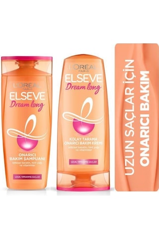 Elseve Dream Long Onarıcı Bakım Şampuan + Krem 390 ML
