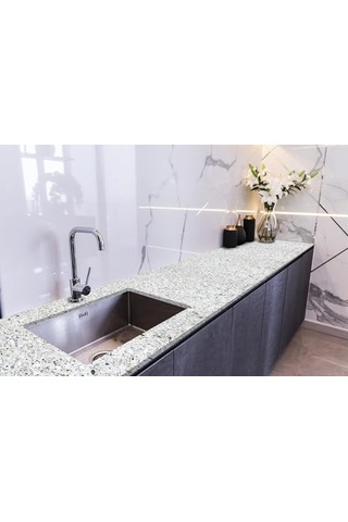 Üstü Kaplama Folyosu Mutfak Tezgahı Kaplama Granit Taş 70 Cm X 5 Metre Çok Renkli