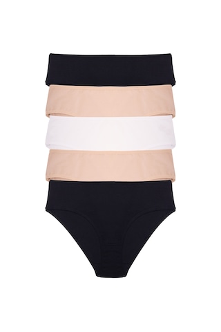 Nicoletta Kadın Külot Yüksek Bel Bikini 5 Li Paket Pamuklu Mıxcolor