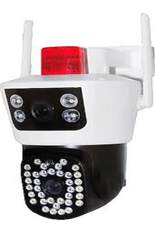 Glow Gl-302 6mp 2.8mm Çift Kamera 40 Led Wifi Black Ptz