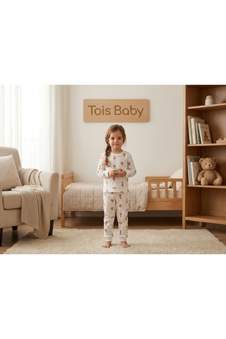 Tois Baby Kız Çocuk Pijama Takımı Ekru