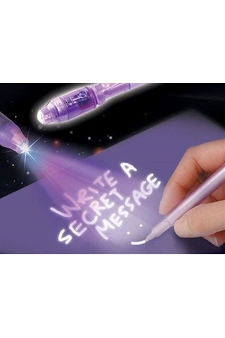 Ayıcık Desenli Işıklı Görünmez Kalem - 1 Adet