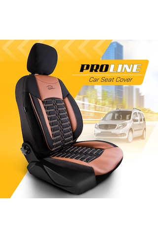 Panda Proline Serisi Jakar Kumaş Ticari Oto Koltuk Kılıfı Siyah -