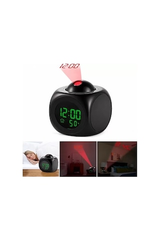 Sh Sunup Sn-25936 Peksiyonlu Ledli Siyah Çalar Saat Najmaddin