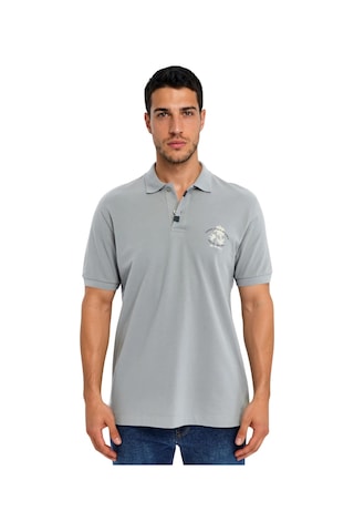 Arma Ar-ma Erkek Polo Yaka Tişört Resim Baskili Örme Kumaş Regular Fit %100 Pamuk 30/1 Çift Toplama Penye Pike Y31374358402 Gri-g2