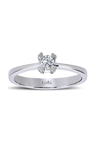 Lova G Renk 0,16 Karat Pırlanta Tektaş Yüzük - 1030091
