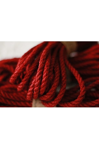 Vaveni Shibaritürk Kırmızı Jüt Bondage Ipi 8mm/8mt Arz