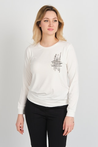 Sistas Kadın Taş Ve Boncuk Süslemeli Uzun Kollu Bluz 24589 Ekru Ekru