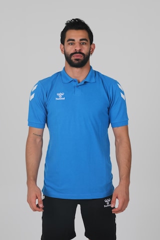 Hummel Armin Pamuklu Polo Yaka Tişört Saks Mavi