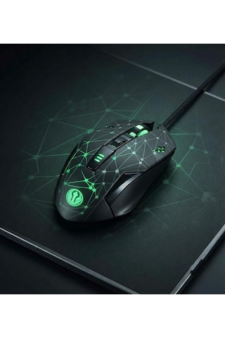 Gmx7 Rgb Gaming Mouse, 7 Tuşlu, Kablolu Usb, Gökkuşağı Led Aydınlatmalı, Optik Oyuncu Mouse, Stalker Warrior Siya Diğer