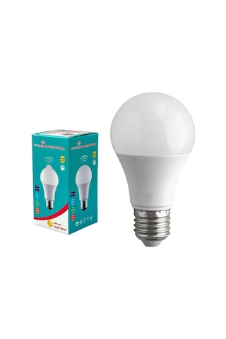 Gece Sensörlü 7 Watt 6500k Beyaz Led Ampul, Kendinden Sensörlü,