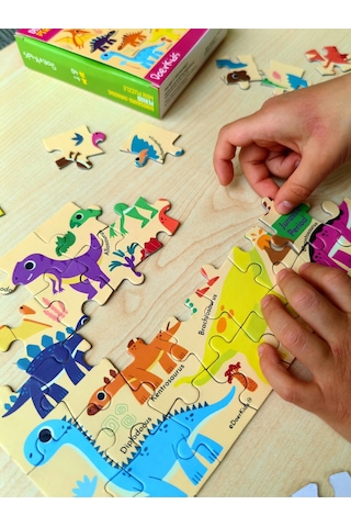 Doerkids Dinozorlar Jurassic Dönemi Mini Puzzle 40 Parça 4 Yaş