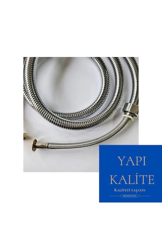 Nirvana Çelik Örgülü Kopmaz Dolanmaz Banyo Duş Spiral Hortumu 175 Krom