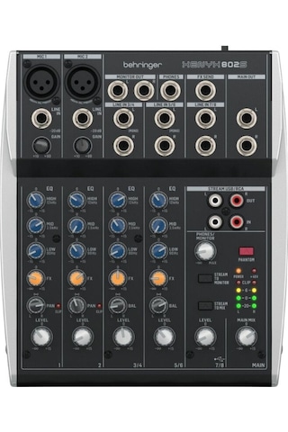 Behringer Xenyx 802s Analog 8 Girişli Usb Mikser