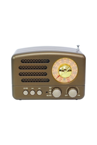Reedark Kahverengi M-160bt Retro Radyo: Bluetooth Hoparlör, Tf Kart/usb Destekli, 3w Ses, 1200mah Pil, Taşınabilir Mp3 Çalar