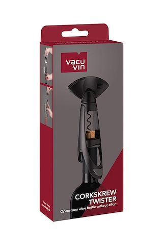 Vacu Vin Twister & Burgu Tirbuşon Siyah