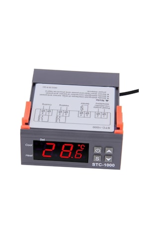 STC-1000 220V AC 10A Ekranlı Sıcaklık Kontrol Modülü