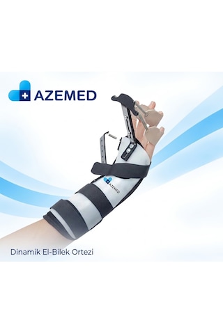 Azemed Termoplastik Dinamik Atel Hareket Destekleyici El Ve Parmak Ateli Sağ Beyaz